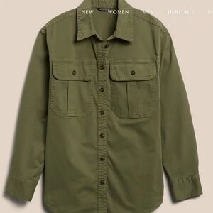 Banana republic oversized shirt jacket Olive Green Button-Up 2 for $20